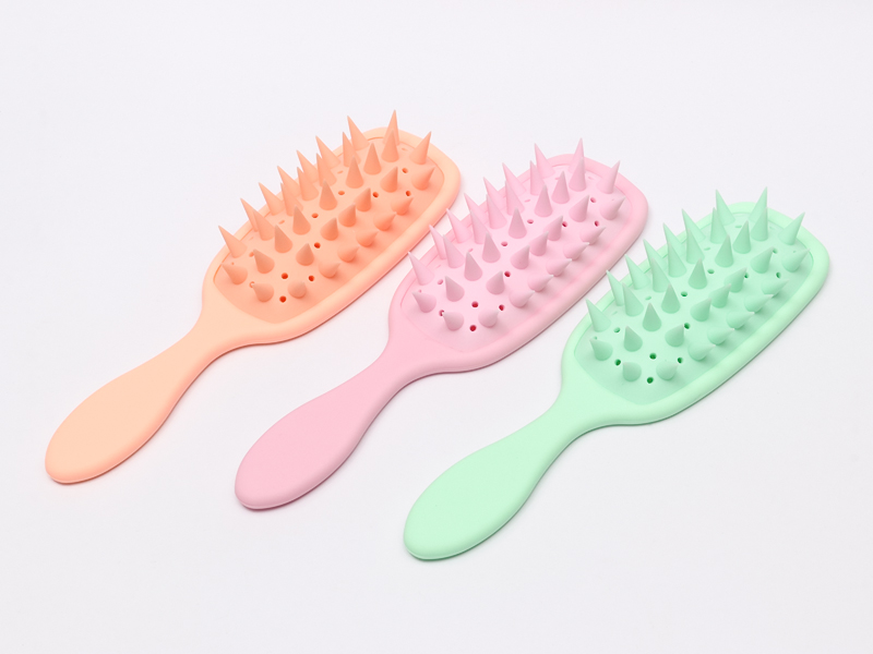 Bàn chải gỡ rối massage đầu bằng silicon