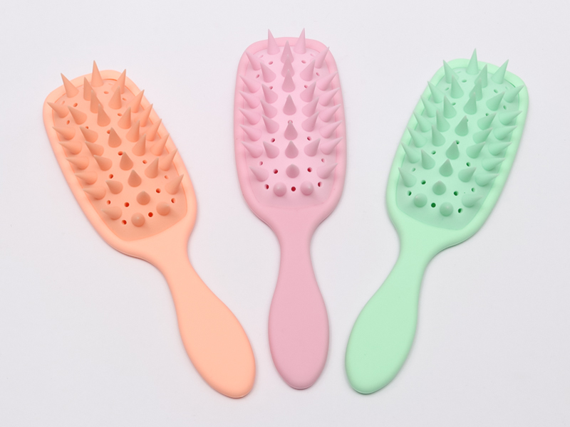 Bàn chải gỡ rối massage đầu bằng silicon