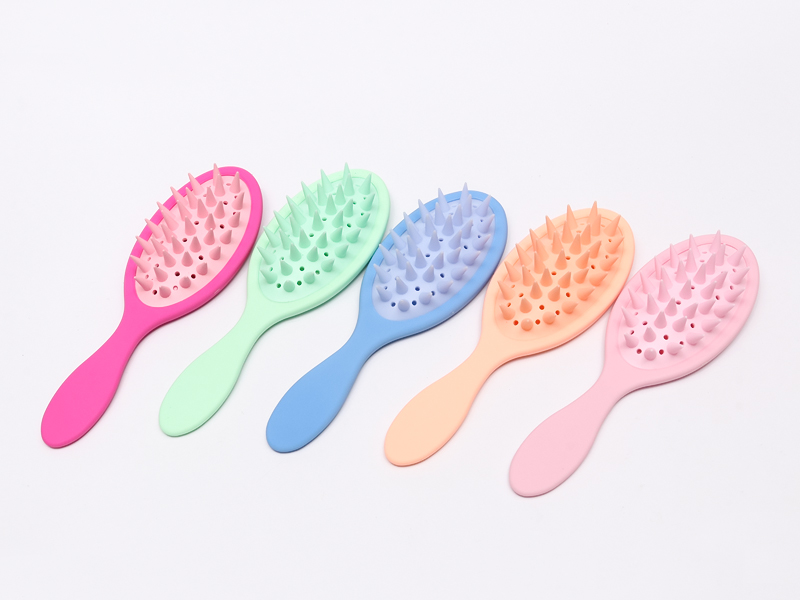 Bàn chải gỡ rối massage đầu bằng silicon