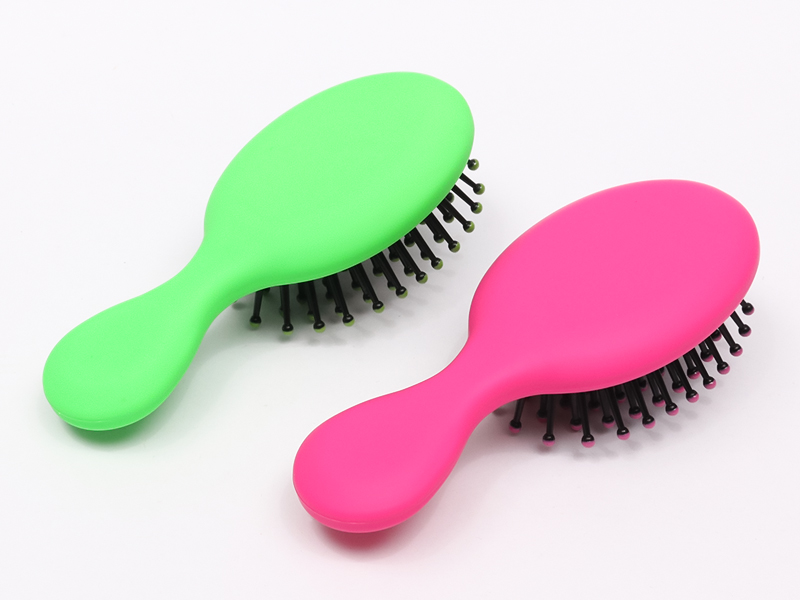 Tóc giả mini cho bé Bàn chải tóc mái chèo cong nhỏ bằng gỗ