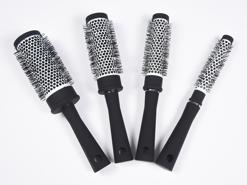 Bàn chải tóc ống tròn bằng gốm sứ nhiệt tròn Salon