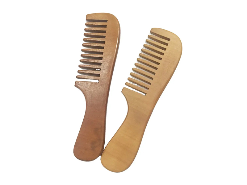Lược tre răng thưa bằng gỗ mini