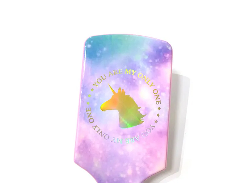 Bàn chải tóc bằng nhựa đầy màu sắc Sparkle Unicorns