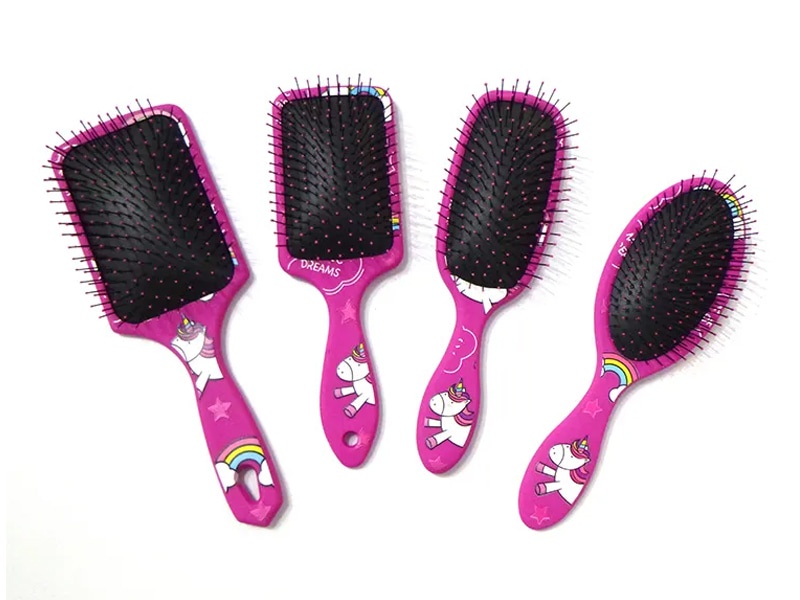 Kid Baby Small Black Pins Bàn chải tóc gỡ rối mini ướt