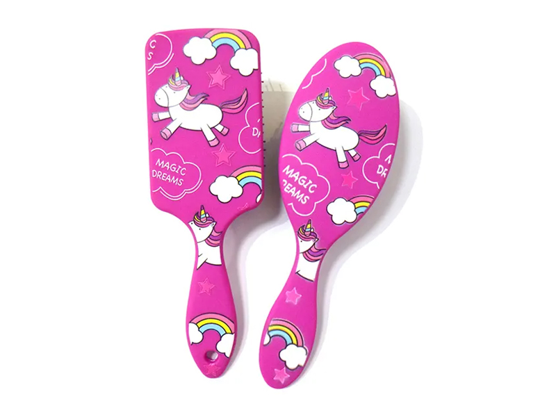 Kid Baby Small Black Pins Bàn chải tóc gỡ rối mini ướt