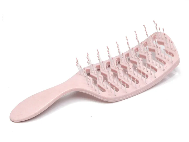 Lược chải tóc uốn cong massage màu