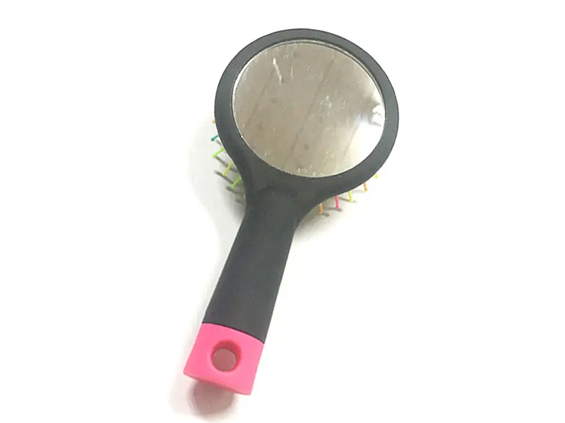 Phụ nữ Rainbow Black Ball Tip Soft Touch Detangling Cushion Hair Brush