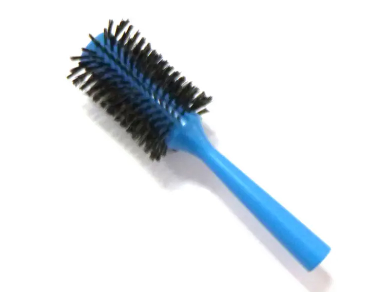 Bàn chải tóc tạo kiểu tóc hình tròn bằng nylon & heo rừng đầy màu sắc