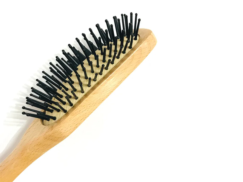 Bàn chải tóc đệm gỗ tự nhiên