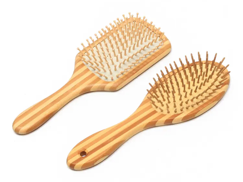 Sản phẩm massage da đầu bằng tre Bàn chải tóc bằng gỗ